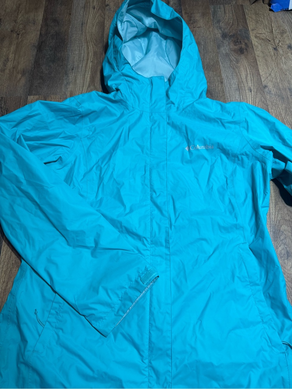 Columbia Women's Bright Teal Hooded Ski Jacket